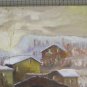 Case IN Liguria Painting oil View Opera Painter Paolo Aimaretti x8