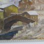 Case IN Liguria Painting oil View Opera Painter Paolo Aimaretti x8