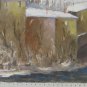Case IN Liguria Painting oil View Opera Painter Paolo Aimaretti x8