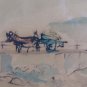 Giulio For Milan 1895-1991 Painting Watercolour Signed landscape VS13