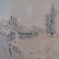 Giulio For Milan 1895-1991 Painting Watercolour Signed landscape VS13