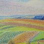 Old Drawing landscape Countryside Germany Fürstenberg Signed BISCHOFFBM53.6C