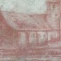 Antique Drawing Of Painter French Pierre Duteurtre Dut landscape Campi BM53.1