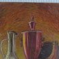 Old Painting oil Board Signed Reynaud Nature Still Painting Metaphysical Bsn