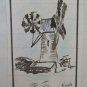 Two Antique Sketching Signed Views Factory and Mill Signed Watercolour BM53.5F