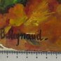 Old Painting landscape Evening Nightfall Painting Signed Reynaud Piedmont Bsn