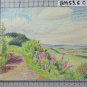 Old Drawing landscape Countryside Swiss Signed Bischoff Sketch BM53.6C
