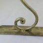 Two Old Coat Hangers Wall Wrought Iron Forged Hand & Golden CH34