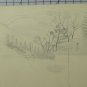 Drawing Antique View Chemin Des Bougeries France Pencil On paper BM53.6C
