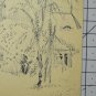 Drawing Signed landscape Haus Magnetberg IN Baden-Baden Germany BM53.6C