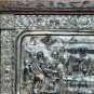 Antique Bas-Relief IN Metal Last Dinner Spain Nineteenth Century Art Mantis Csc