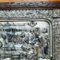 Antique Bas-Relief IN Metal Last Dinner Spain Nineteenth Century Art Mantis Csc