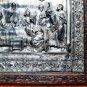 Antique Bas-Relief IN Metal Last Dinner Spain Nineteenth Century Art Mantis Csc