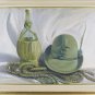 Old Painting oil Hat Alpine Army Italian Alpine Signed Painting Zg