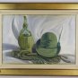 Old Painting oil Hat Alpine Army Italian Alpine Signed Painting Zg