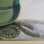 Old Painting oil Hat Alpine Army Italian Alpine Signed Painting Zg