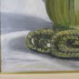 Old Painting oil Hat Alpine Army Italian Alpine Signed Painting Zg