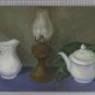 Painting Nature Still Vintage Years' 60 Painter Piedmont Bahri Dated Pb