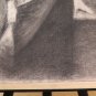 Large Drawing Antique Portrait Figure Woman Artist Pierre Duteurtre Dut BM53.1