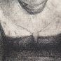 Large Drawing Antique Portrait Figure Woman Artist Pierre Duteurtre Dut BM53.1