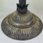 Pair Of Lamps Table Made by Hand IN Metal A & Embossing Glass CH32