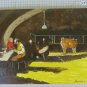 Painting Style Naif Characters IN Stable To Work Signed Lombardi X13