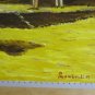 Painting Style Naif Characters IN Stable To Work Signed Lombardi X13