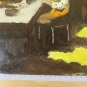 Painting Style Naif Characters IN Stable To Work Signed Lombardi X13