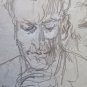 Drawing Vintage Studio For Portraits Man's Preparatory Sketch Period P28.5