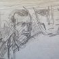Drawing Vintage Studio For Portraits Man's Preparatory Sketch Period P28.5