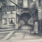 Large Drawing Antique Charcoal View Country Pierre Duteurtre Said Dut BM53.1