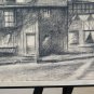 Large Drawing Antique Charcoal View Country Pierre Duteurtre Said Dut BM53.1