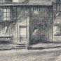 Large Drawing Antique Charcoal View Country Pierre Duteurtre Said Dut BM53.1