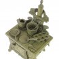 Home House Miniature Model Stove Kitchen Budget Crescent Cast Vintage X4