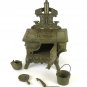 Home House Miniature Model Stove Kitchen Budget Crescent Cast Vintage X4