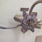 Wall Wrought Iron Shape Of Heart Bauhaus Decoration Floral Vintage CH34