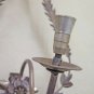 Wall Wrought Iron Shape Of Heart Bauhaus Decoration Floral Vintage CH34