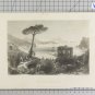 Engraving Antique Tea Fort And Bay Of Baiae from An Drawing Of Leitch View VS11