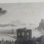 Engraving Antique Tea Fort And Bay Of Baiae from An Drawing Of Leitch View VS11