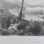 Engraving Antique Tea Fort And Bay Of Baiae from An Drawing Of Leitch View VS11