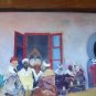 Painting oil Vintage Scene Eastern World Arab Painter Spain Morocco MD9