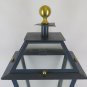 Post Wrought Iron Lantern Chandelier Vintage Artisan Ch S4