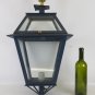 Post Wrought Iron Lantern Chandelier Vintage Artisan Ch S4