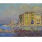 Painting oil Signed View Saint Tropez landscape Costa Azure X7