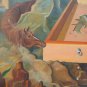Large Painting Metaphysical Onirico oil Of Painter Spain Vicente Segura MD11