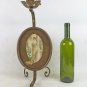 Old Lamp For Living Room Wrought Iron Forged by Hand For Artist Ligure CH35