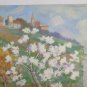 Old Painting oil landscape Spring Painting Painter Gaetano Pancaldi P14