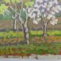 Old Painting oil landscape Spring Painting Painter Gaetano Pancaldi P14