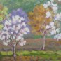 Old Painting oil landscape Spring Painting Painter Gaetano Pancaldi P14