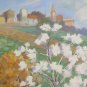 Old Painting oil landscape Spring Painting Painter Gaetano Pancaldi P14